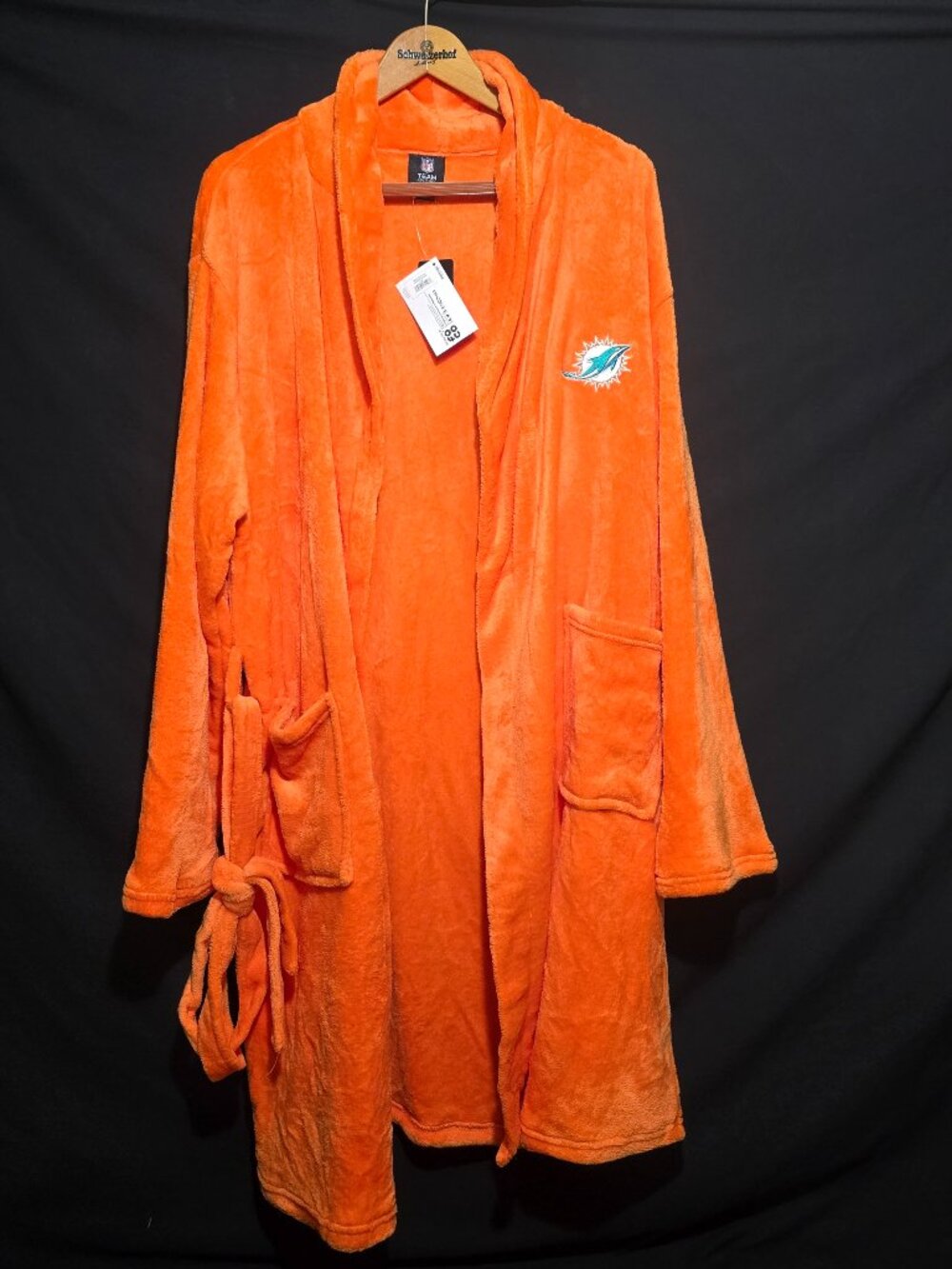 NWT - NFL Team Apparel MIAMI DOLPHINS Robe - Orange - O/S*